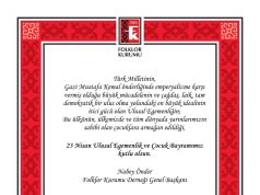 23 Nisan Kutlu Olsun